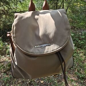 Karl Lagerfeld Beige Backpack